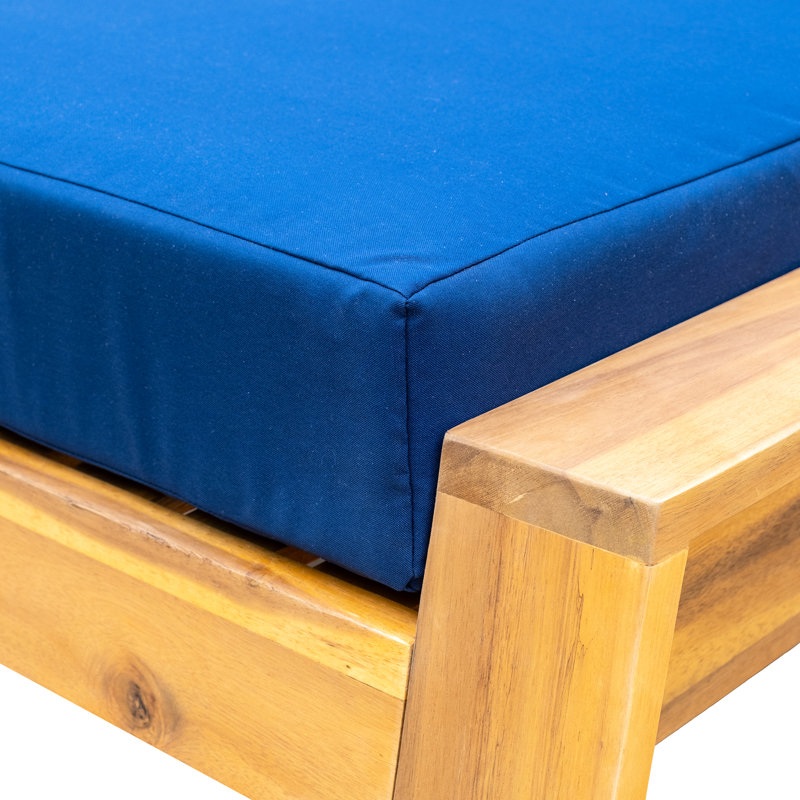 Wood Lounge Group - Fauteuil et objet d'appoint compact pour se détendre à l'extérieur sur le patio, le balcon, le confort extérieur, le confort et le confort