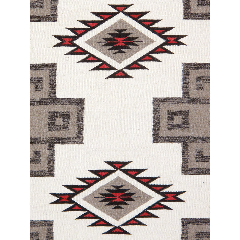 5'X8' Hand Woven Cotton and Wool Moroccan Area Rug