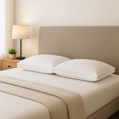 Boden Gusseted Microfiber Pillow, Medium/Firm Density