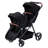 Foldable Double Stroller Track Tandem Stroller For Infant And Toddler