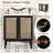 30 Inch Bathroom Vanity with Handmade Rattan Doors and Soft-Closing Mechanisms