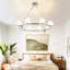 Lustre rond en cristal 35,4 "DEL-923524984