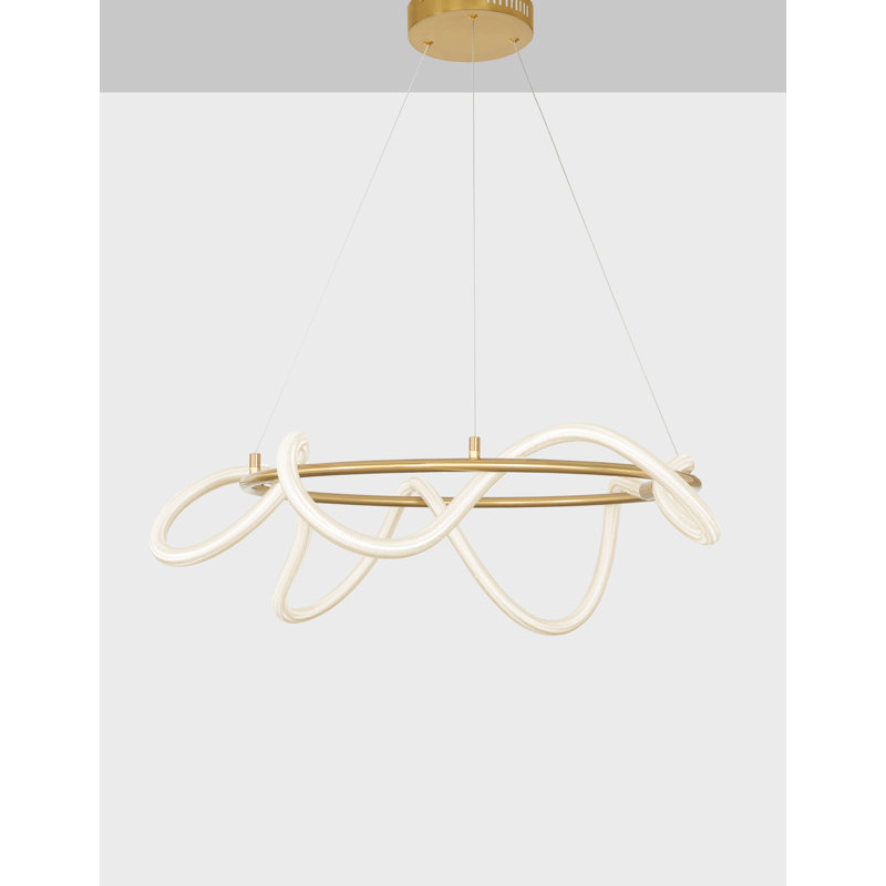 1 - Light Gold LED Unique/Statement Pendant