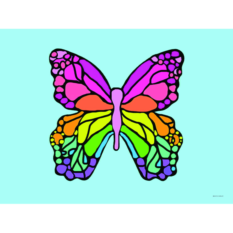 Aubriegh Rainbow Flutter - impression sur toile tendue, H 8 po x l 12 po