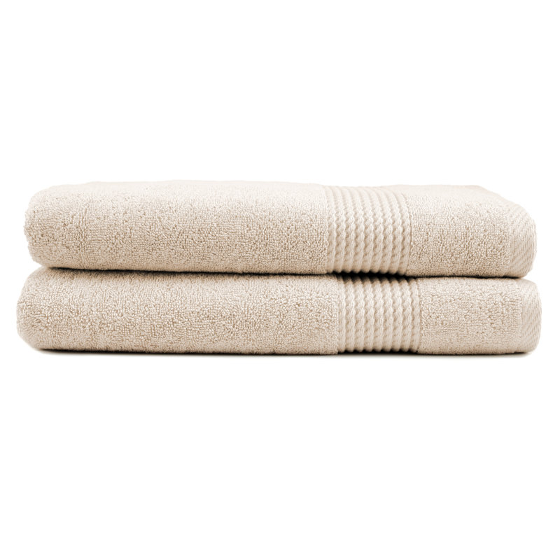 Adlena Turkish Cotton Bath Towel Set, Beige