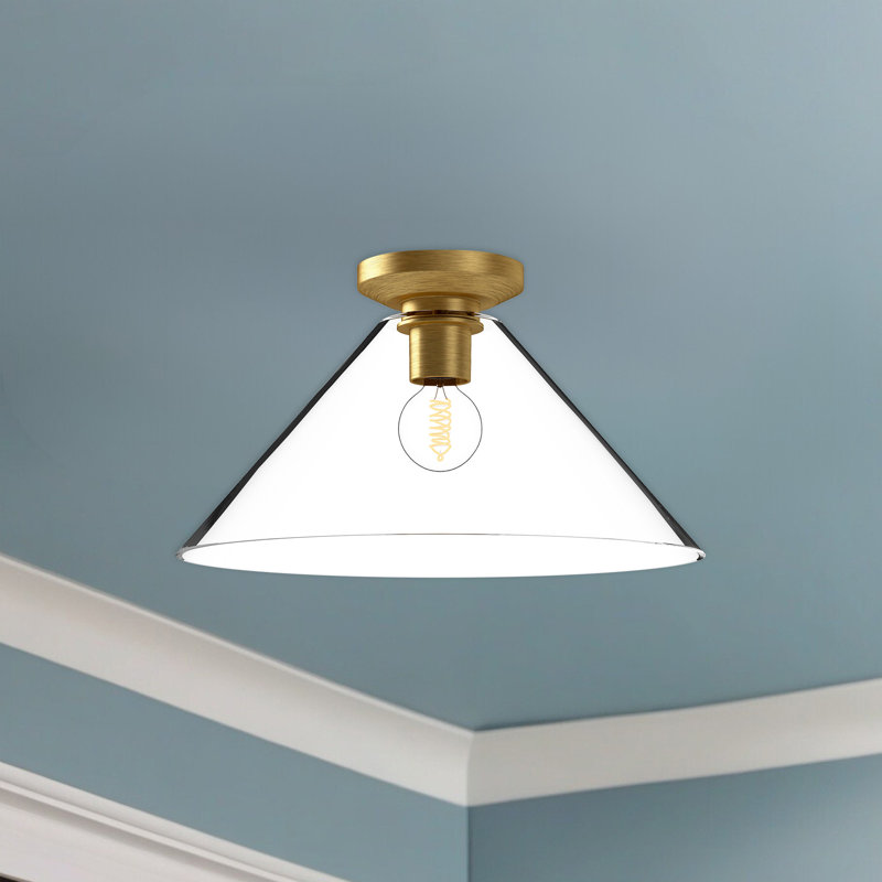 Plafonnier encastré 1 lumière 14,125 po Salem, Or brossé