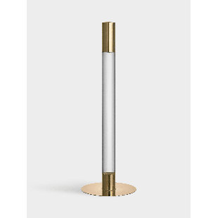 Lumiere Glass, Metal Tabletop Candlestick