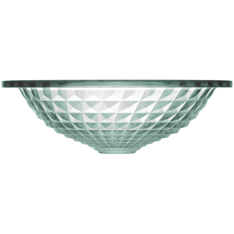 Kohler Kallos, Artist Editions Oval Glass Undermount Bathroom Sink, Translucent Dew
