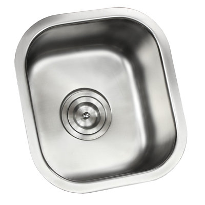 CozyBlock 14.63 " L Undermount Single Bowl Stainless Steel Kitchen Sink