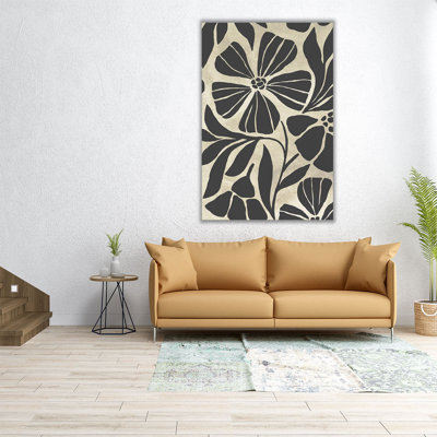 Linocut Garden II - reproduction d'art sur toile
