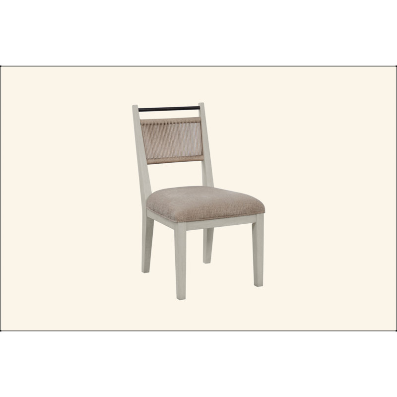 Chaise à dossier en corde, Beige