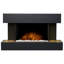 Manola Adam 100cm W Charcoal Grey Electric Fireplace with 6824 BTU