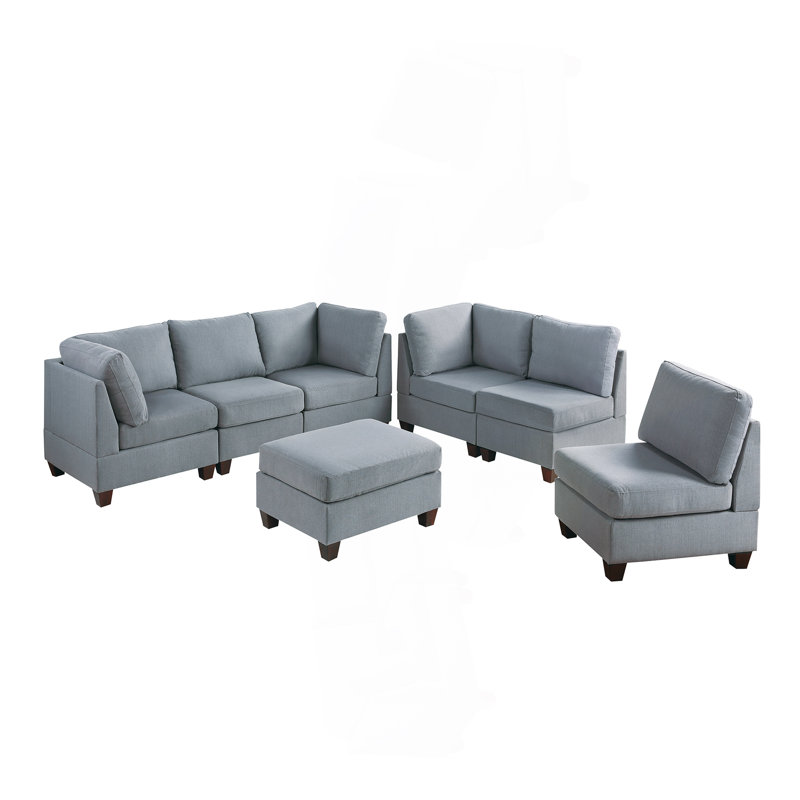 ENSEMBLE MODULAIRE - 7 pièces en gris