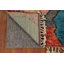Tapis marocain abstrait en peluche fait à la main 5 x 9