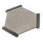 Aureole 8,66 po X 9,84 po Carreau de mur et de plancher en porcelaine grise matte hexagonale (8,07 pieds carrés / caisse) - 18 feuilles