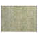 Machine Washable Indoor/Outdoor Xhevrie Green Rug