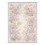 Tapis beige / rose / lavande lavable à la machine avec envers antidérapant-1645241729