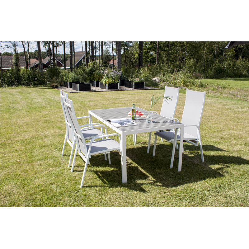 Doney Stacking Patio Dining Armchair with Cushion