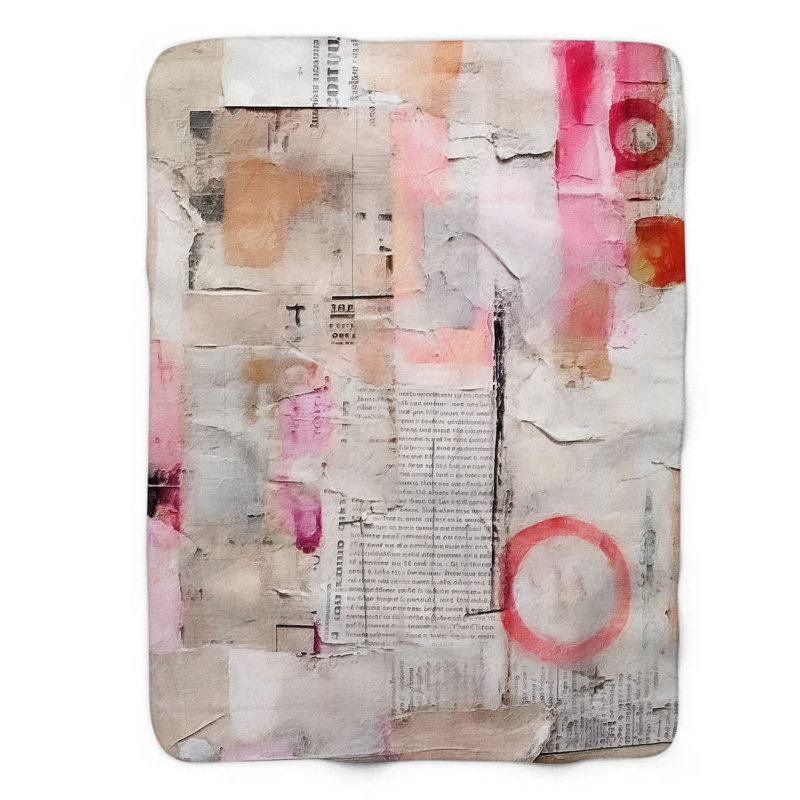 Motifs roses audacieux - couverture de qualité supérieure 1 pièce, L 60 po x L 80 po