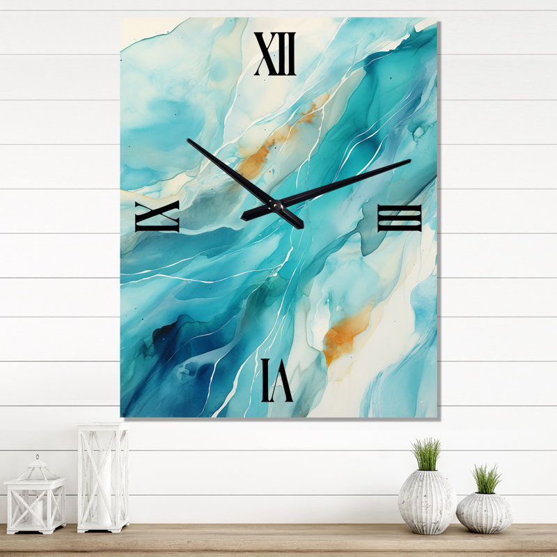 Ruckersville - Peinture abstraite horloges murales, Petit