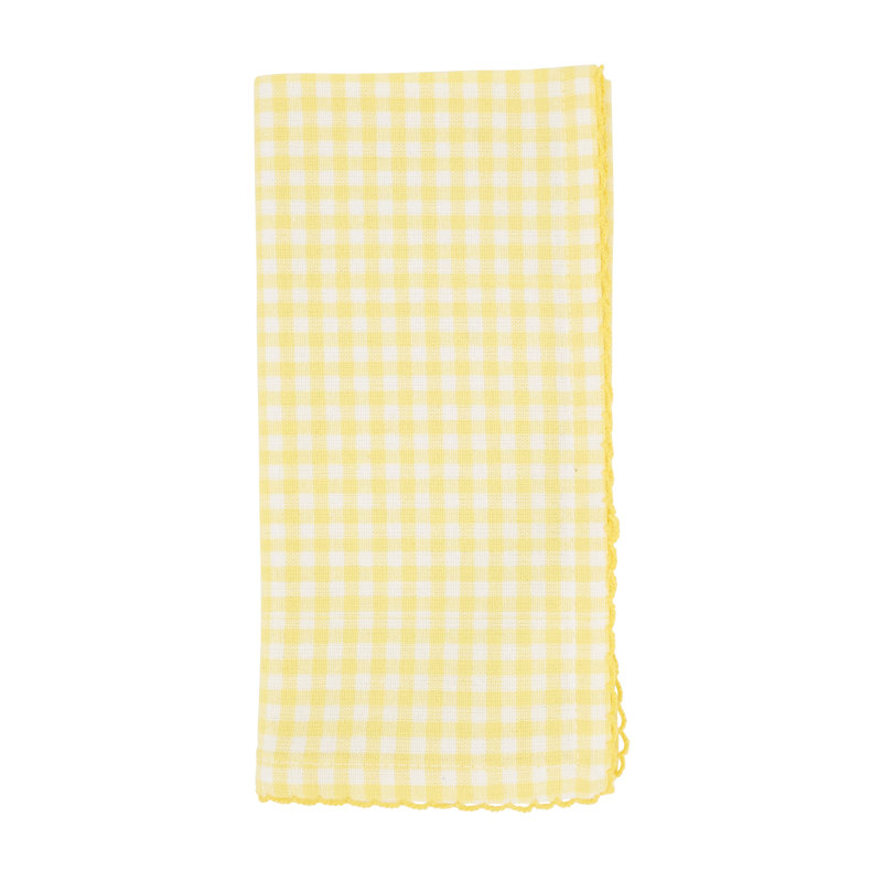 Ensemble de serviettes 100% coton 4 pièces Anij, Jaune