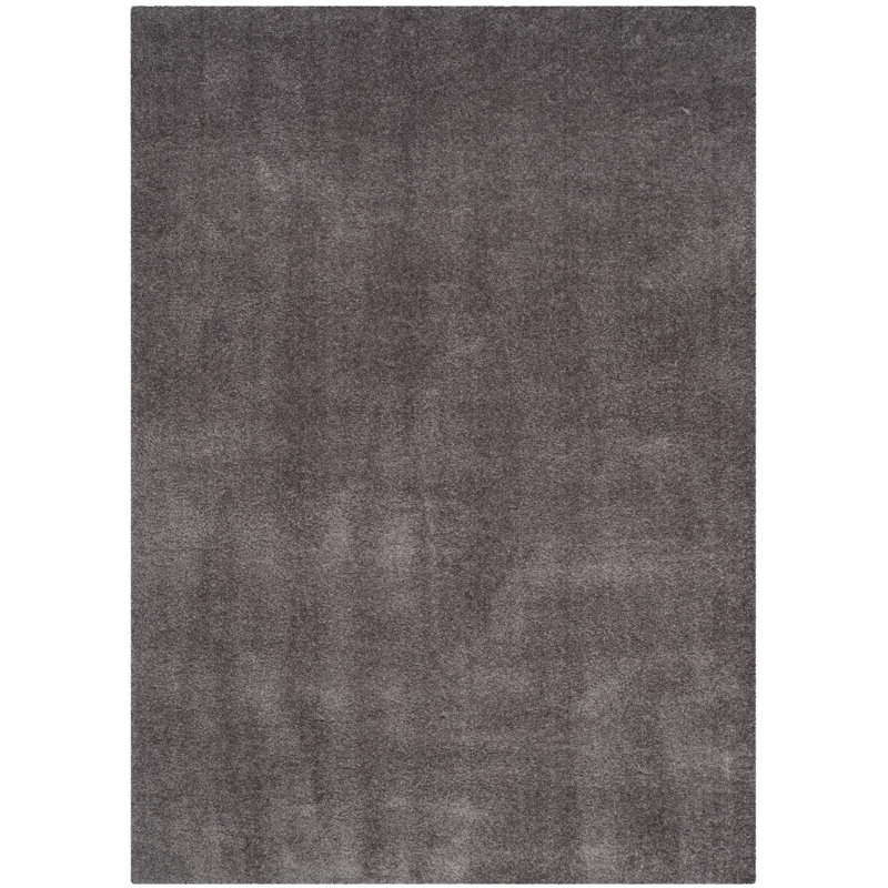 Tomberlin Velvet Shag Performance Solid Color Rug, Rectangle 9' x 12'