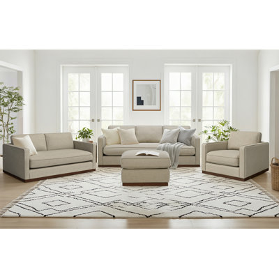 Bobbi 4 Piece Upholstered Living Room Set