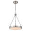 Luminaire suspendu DEL intégré 17 po Wittmar en nickel poli avec verre gravé-912347821-912347820