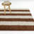 Harlowe Pink/Brown Bold Modern Stripe Area Rug-686122658