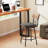 Jeremaiah Swivel Upholstered Counter Stool with Metal Frame-1495274045