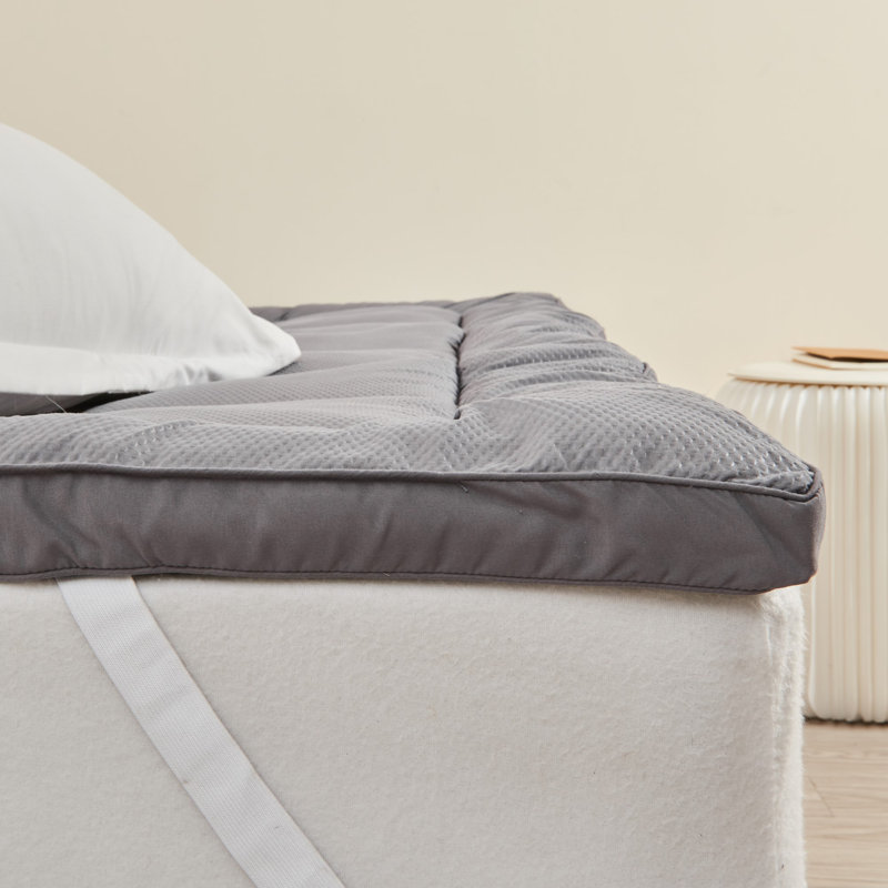 2" Down Alternative Box-Stitched Mattress Topper, Queen, White