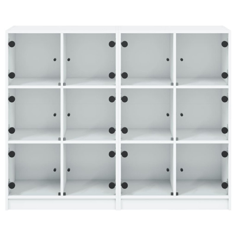Matea 109cm H x 136cm W Standard Bookcase, White