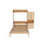 Lit escamotable avec cadre en bois et rotin-746228085-746228082