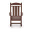 Chaise berçante de jardin en bois