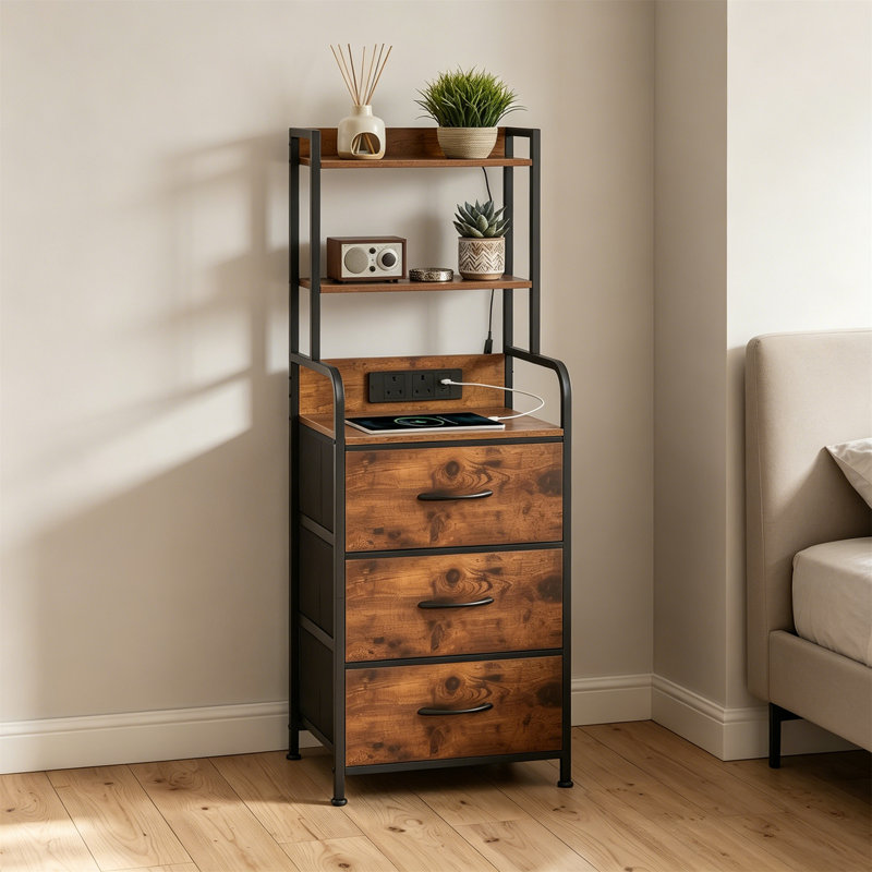 40 cm W Bedside Table