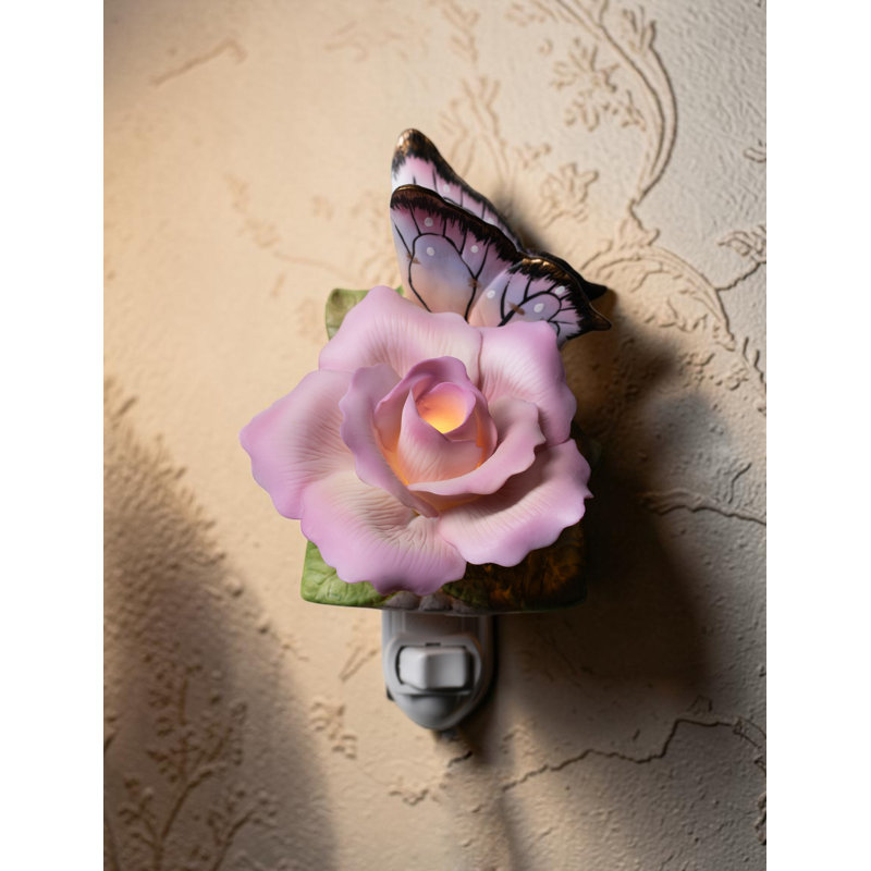 Papillon avec veilleuse paix rose, Purple