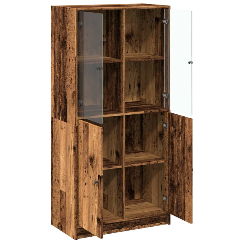 Matana Standard Bookcase, Old Wood, 142cm H x 68cm W x 37cm D