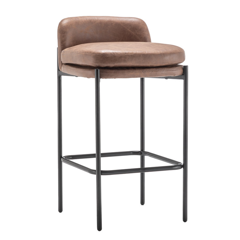 Tabouret de comptoir Sykesville, Brun / noir