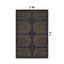 Tapis tissé à plat en jute gris foncé / naturel à motif géométrique facile à entretenir-1620438331-1620438341