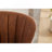 Counter Height Bar Stools Set Of 2, 360° Swivel Upholstered Barstools With Backs And Metal Legs, 26" H Seat Height, Velvet Fabric,Goldy Footrest  (BROWN)