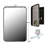 16X24 Inch Recessed Black Metal Framed Medicine Cabinet With Mirror And Adjustable Shelves Black Wall Mirror With Storage For Bathroom-1337984928-1337984935
