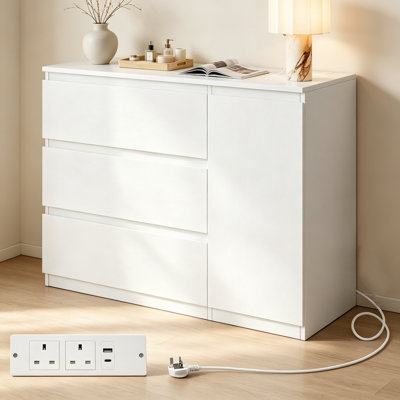 90 cm W Chest of 3 Drawers