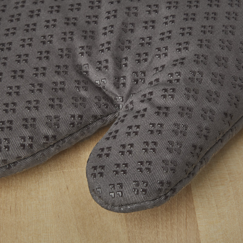 KitchenAid Asteroid Solid Textured Oven Mitt, Charcoal Gray