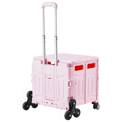 Caisse pliable avec roues d'escalade pliable 65L