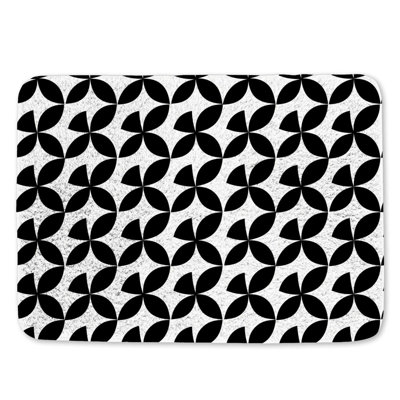 Motif de tapis de bain à motif floral