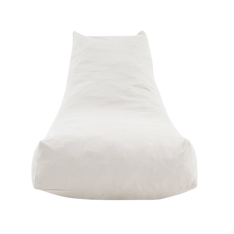 Aira Outdoor Bean Bag Lounge Chair, Beige