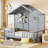 Gideon House Bed With Shelves-2107982355