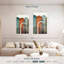 Avery Mid-Century Arches orange sarcelle I