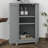 Bathroom Corner Storage Cabinet With Doors, Triangle Floor Cabinet, Wood Corner Storage Organization With Adjustable Shelves-759760922