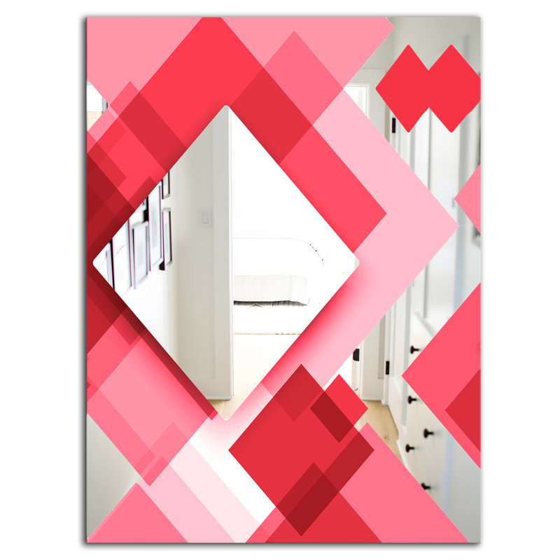 Miroir triangulaire, H 39,4 po x l 29,5 po